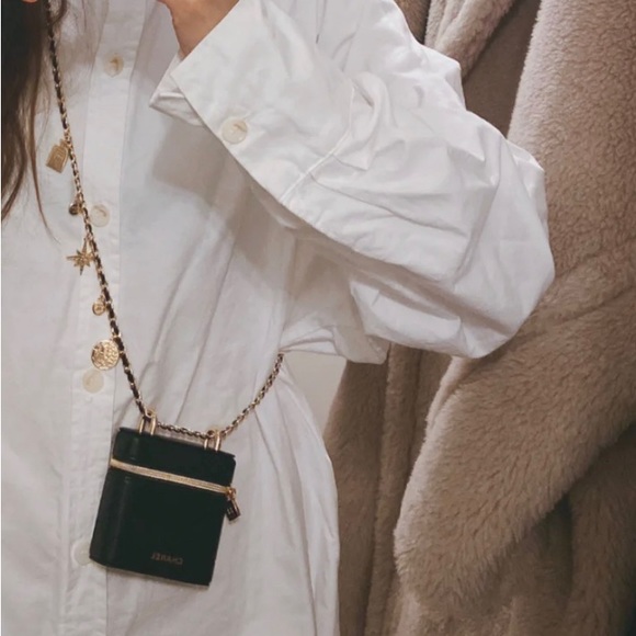 Chanel Leather Lipstick Bag Cosmetic Bag - Picture 10 of 12